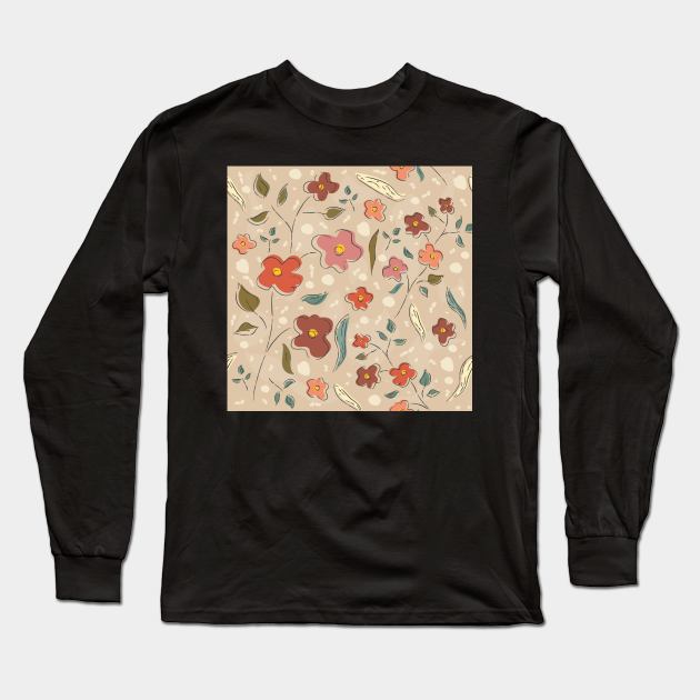 Floral Pattern Long Sleeve T-Shirt by Creative Meadows